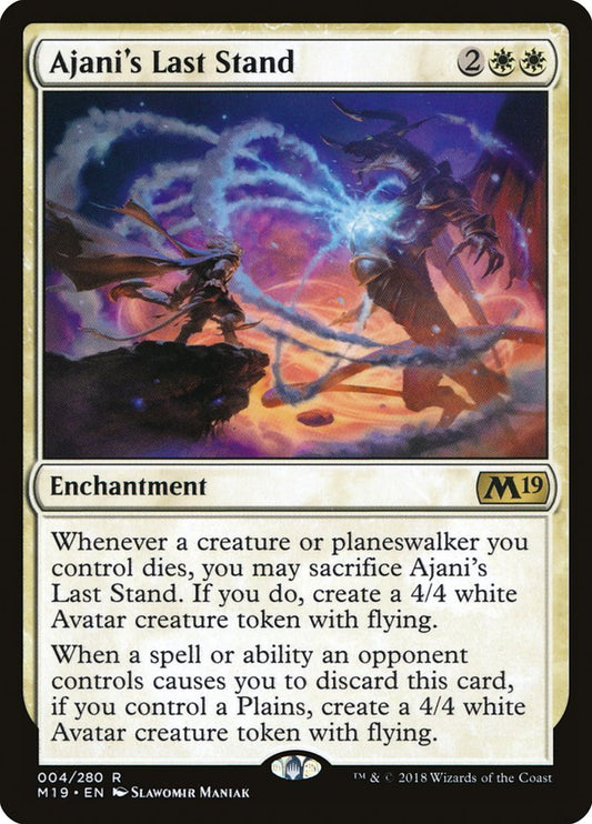 Ajani's Last Stand [Core Set 2019] [Foil]