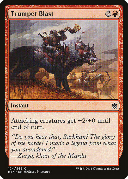Trumpet Blast [Khans of Tarkir] [Foil]