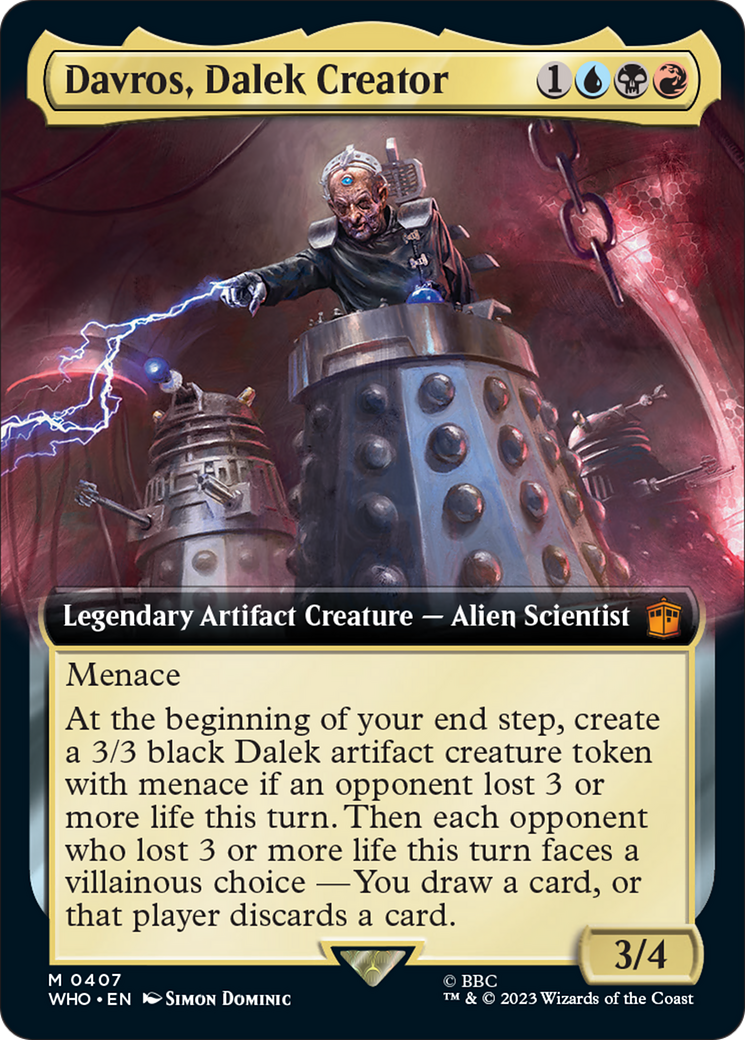 Davros, Dalek Creator (Extended Art) [Doctor Who] [Foil]