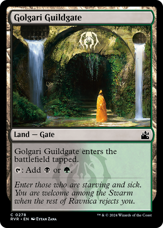 Golgari Guildgate [Ravnica Remastered] [Foil]