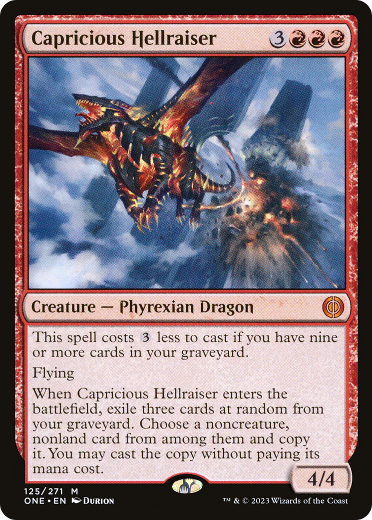 Capricious Hellraiser [Phyrexia: All Will Be One] [Foil]