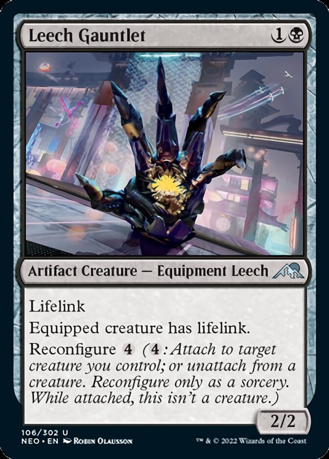 Leech Gauntlet [Kamigawa: Neon Dynasty] [Foil]