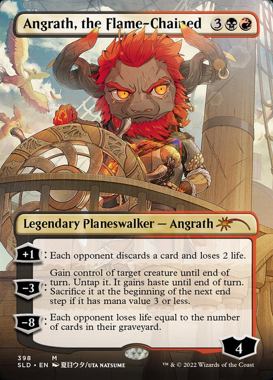 Angrath, the Flame-Chained (Borderless) [Secret Lair Drop Series] [Foil]