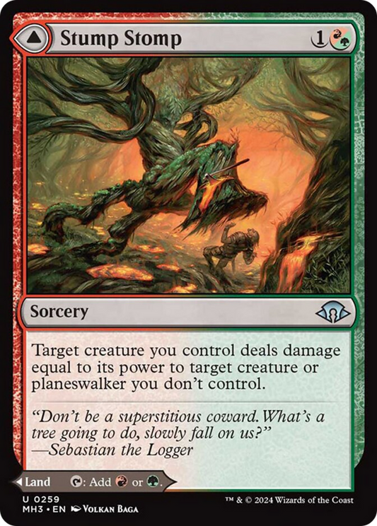 Stump Stomp // Burnwillow Clearing [Modern Horizons 3] [Foil]