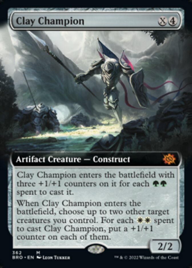 Clay Champion (Extended Art) [The Brothers' War] [Foil]