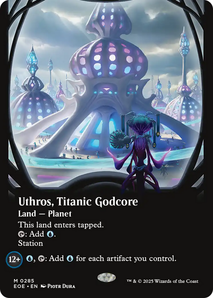 Uthros, Titanic Godcore (Borderless) [Edge of Eternities] [Foil]