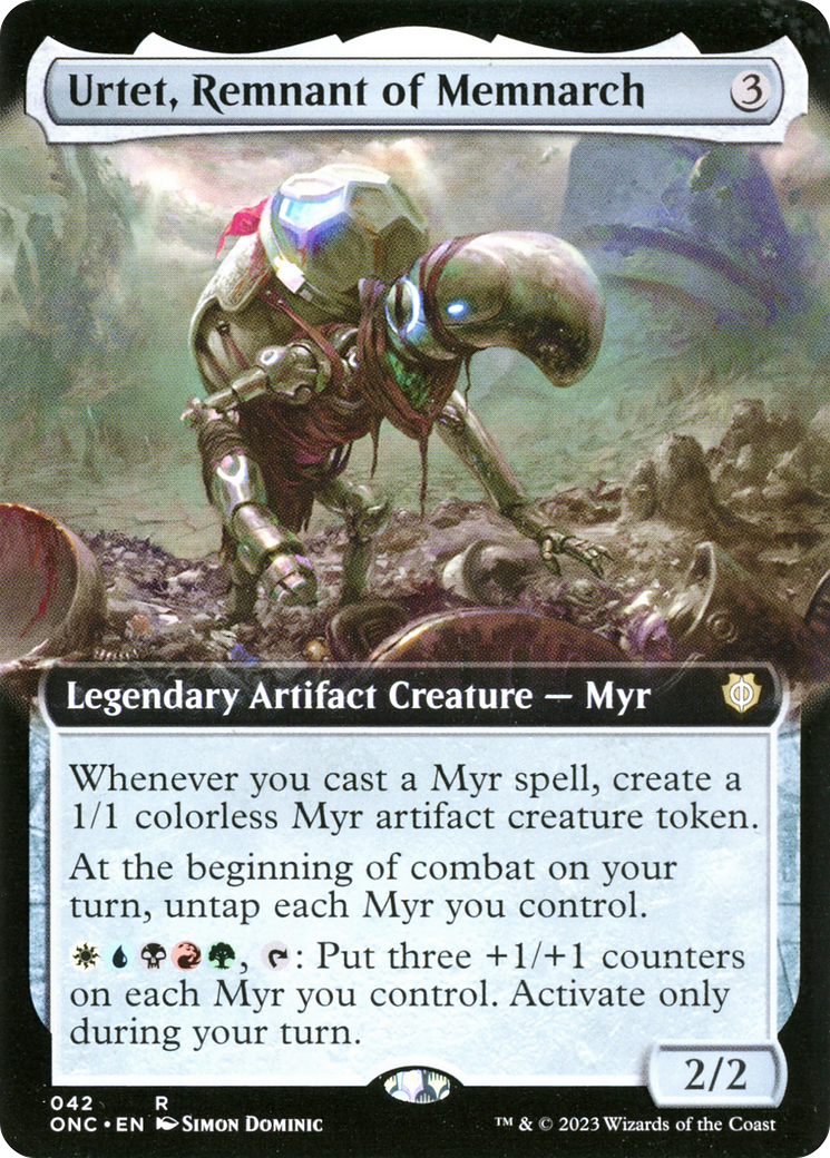 Urtet, Remnant of Memnarch (Extended Art) [Phyrexia: All Will Be One Commander] [Foil]