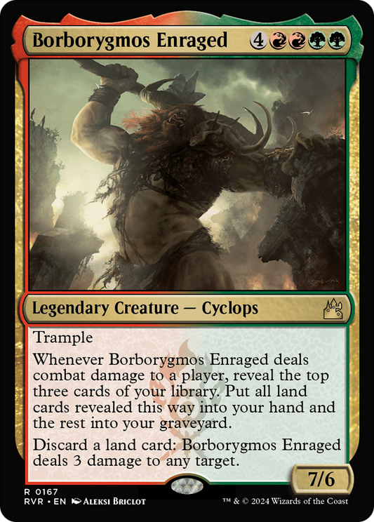 Borborygmos Enraged [Ravnica Remastered] [Foil]