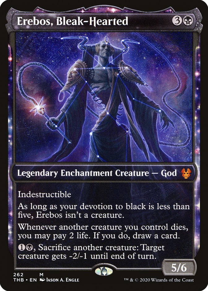 Erebos, Bleak-Hearted (Showcase) [Theros Beyond Death] [Foil]