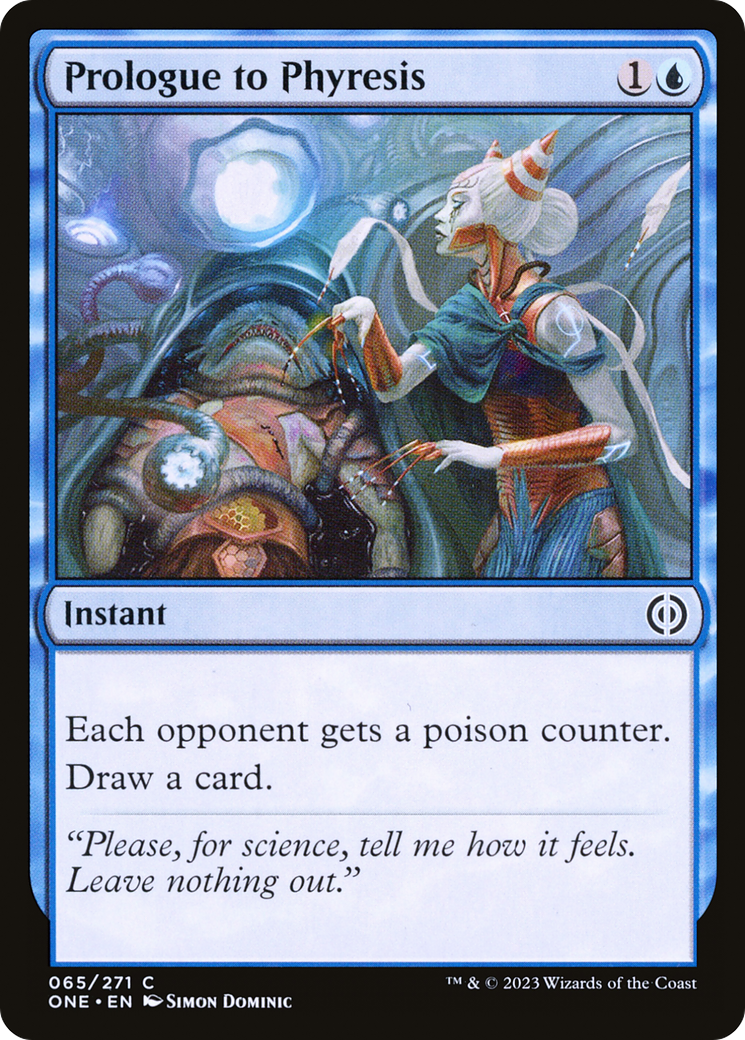 Prologue to Phyresis [Phyrexia: All Will Be One] [Foil]