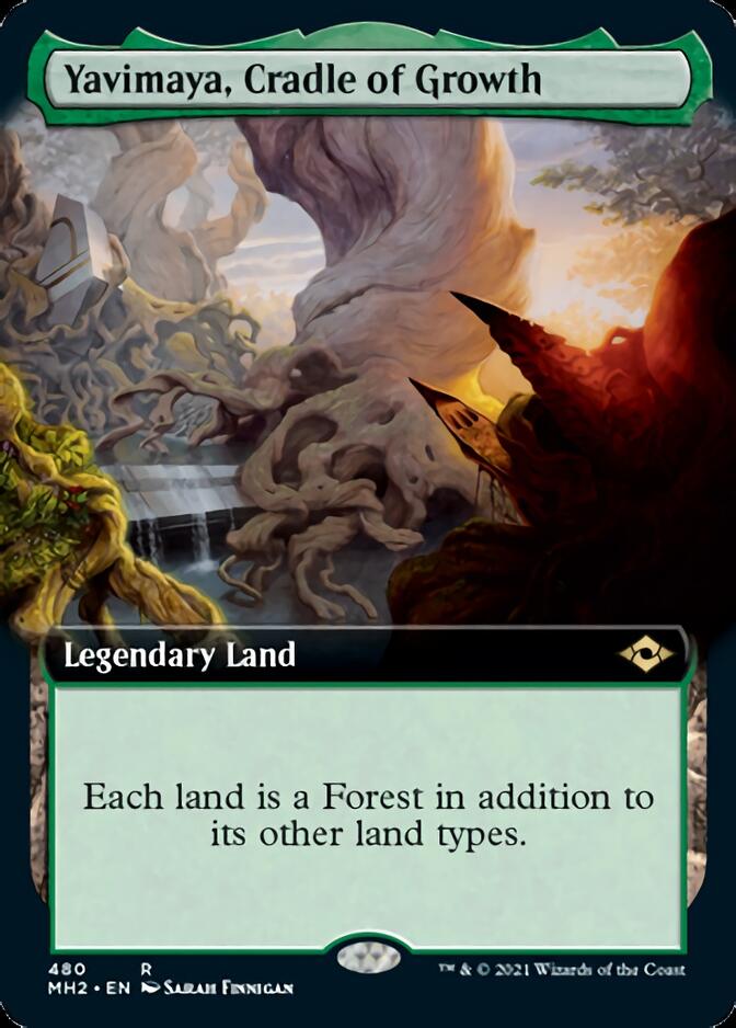 Yavimaya, Cradle of Growth (Extended Art) [Modern Horizons 2] [Foil]