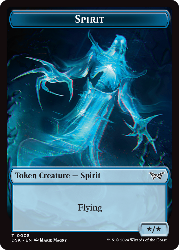Spirit (0008) Token [Duskmourn: House of Horror Tokens] [Foil]