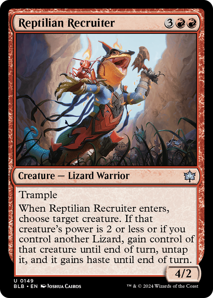 Reptilian Recruiter [Bloomburrow] [Foil]