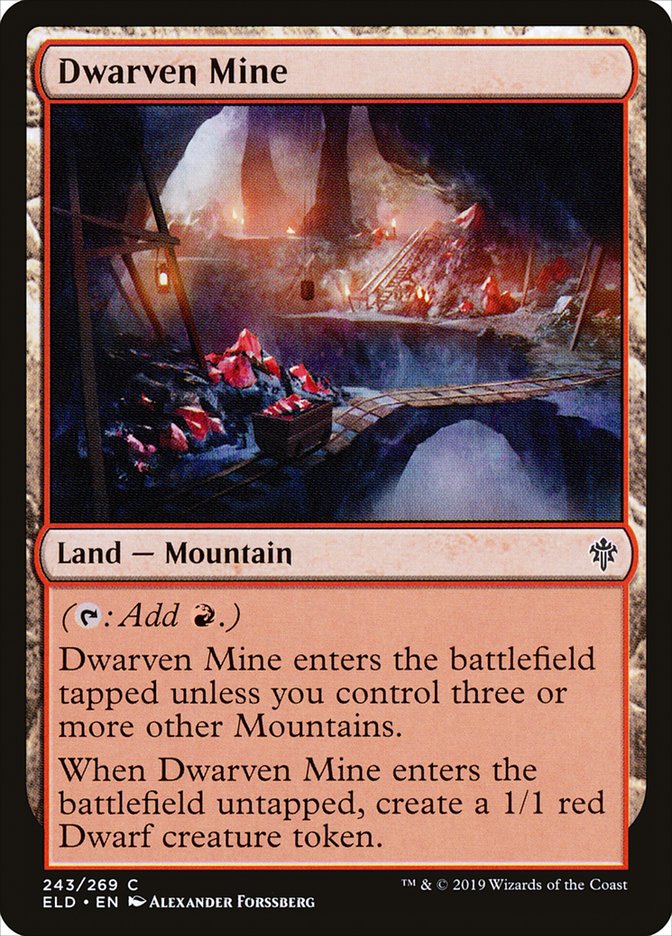 Dwarven Mine [Throne of Eldraine] [Foil]