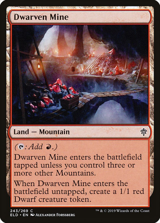 Dwarven Mine [Throne of Eldraine] [Foil]