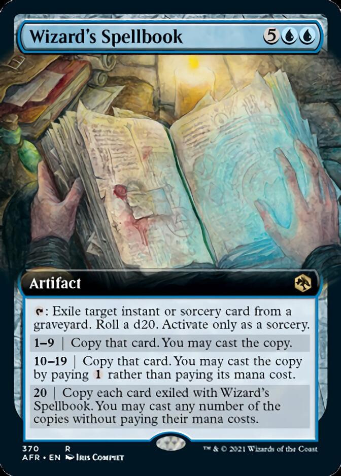 Wizard's Spellbook (Extended Art) [Dungeons & Dragons: Adventures in the Forgotten Realms] [Foil]