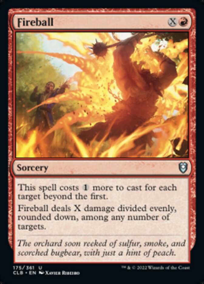 Fireball [Commander Legends: Battle for Baldur's Gate] [Foil]