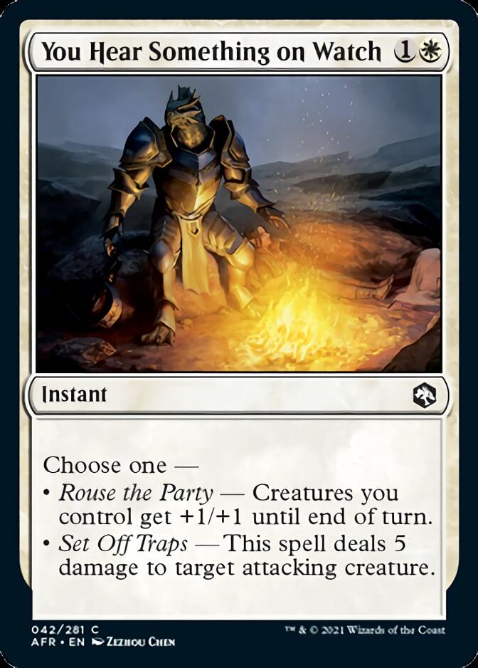 You Hear Something on Watch [Dungeons & Dragons: Adventures in the Forgotten Realms] [Foil]