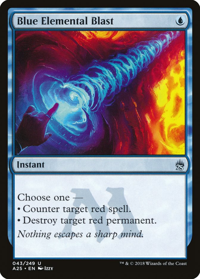 Blue Elemental Blast [Masters 25] [Foil]