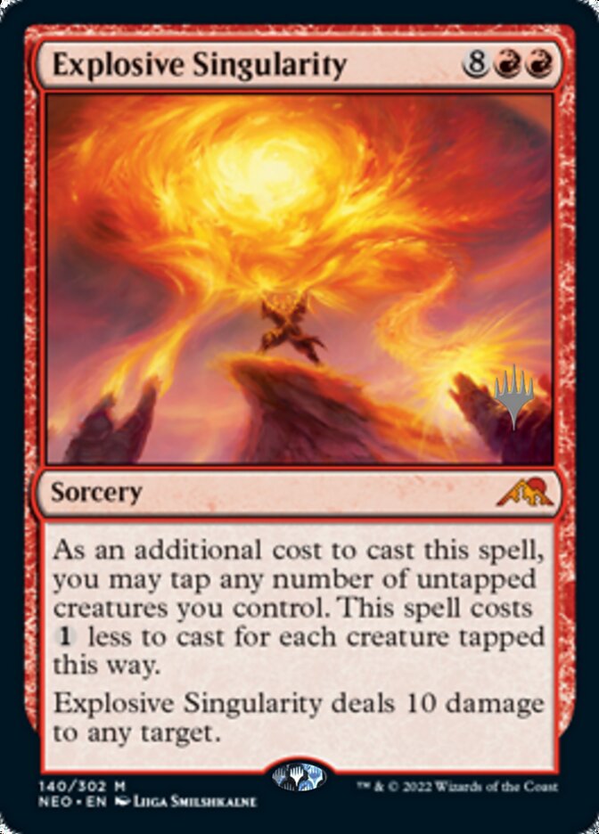 Explosive Singularity (Promo Pack) [Kamigawa: Neon Dynasty Promos] [Foil]