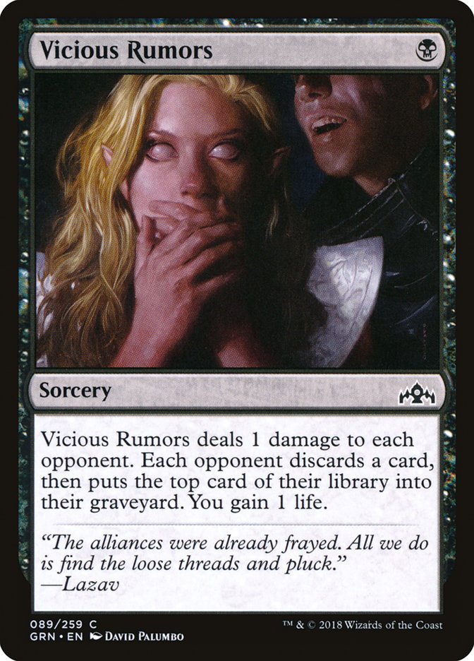 Vicious Rumors [Guilds of Ravnica] [Foil]