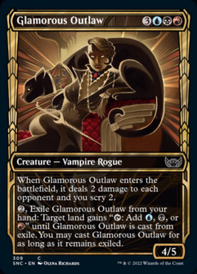 Glamorous Outlaw (Showcase Golden Age) [Streets of New Capenna] [Foil]