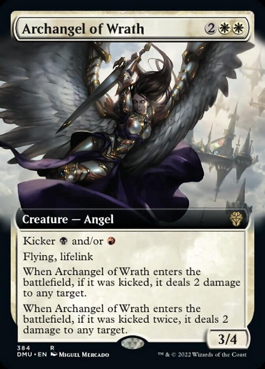 Archangel of Wrath (Extended Art) [Dominaria United] [Foil]