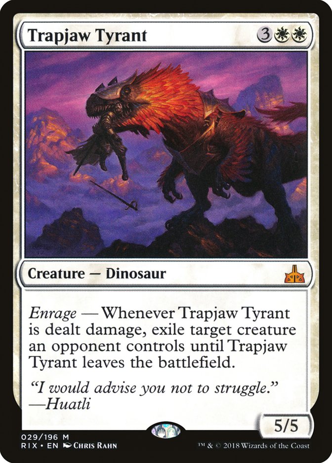 Trapjaw Tyrant [Rivals of Ixalan] [Foil]