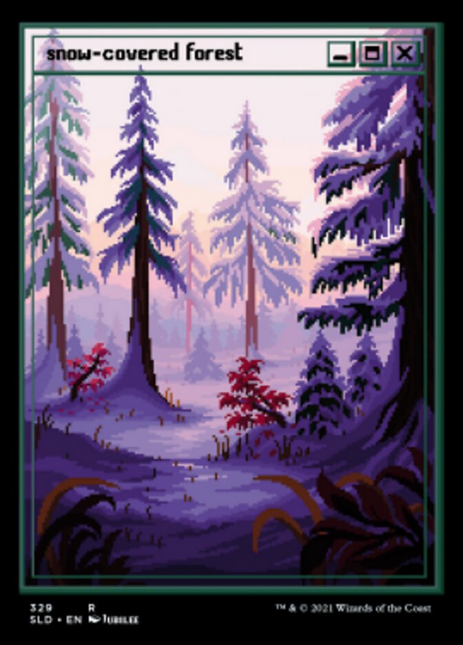 Snow-Covered Forest (329) [Secret Lair Drop Series] [Foil]
