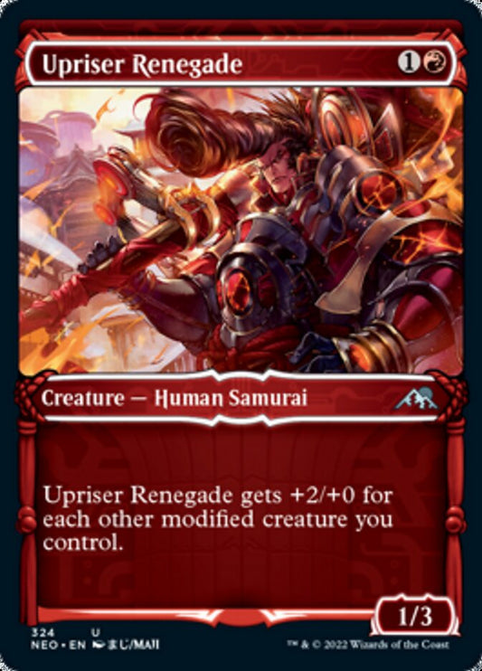 Upriser Renegade (Showcase Samurai) [Kamigawa: Neon Dynasty] [Foil]