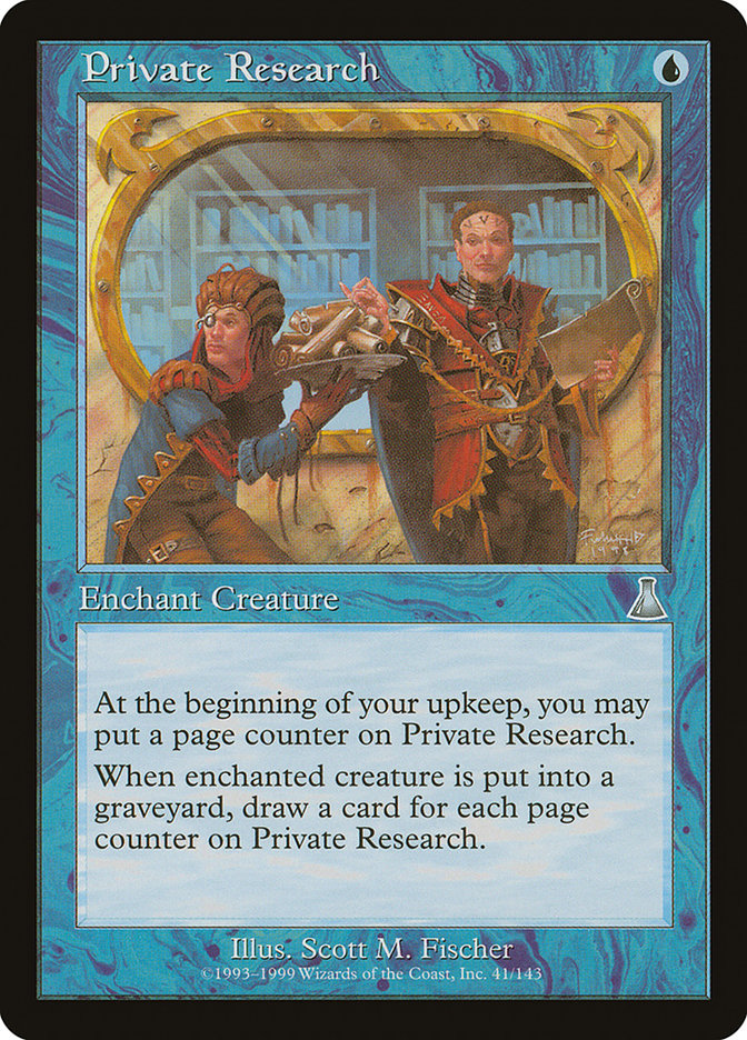 Private Research [Urza's Destiny] [Foil]