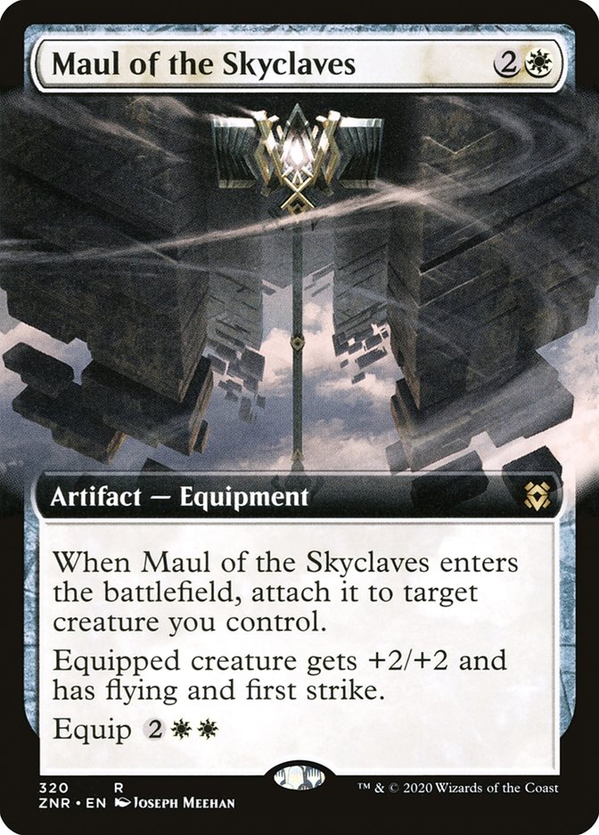Maul of the Skyclaves (Extended Art) [Zendikar Rising] [Foil]