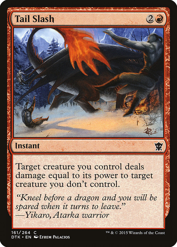 Tail Slash [Dragons of Tarkir] [Foil]
