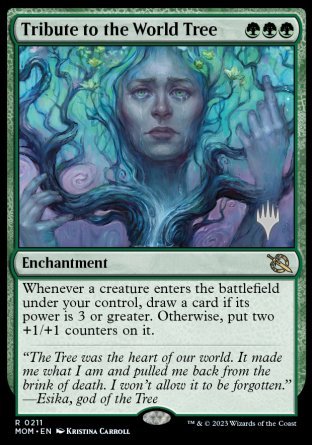 Tribute to the World Tree (Promo Pack) [March of the Machine Promos] [Foil]