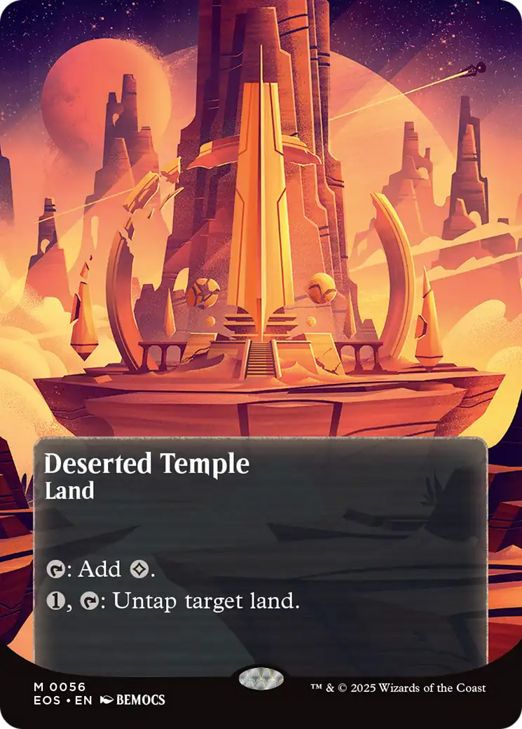 Deserted Temple (0056) (Borderless) [Edge of Eternities: Stellar Sights] [Foil]