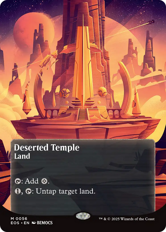 Deserted Temple (0056) (Borderless) [Edge of Eternities: Stellar Sights] [Foil]