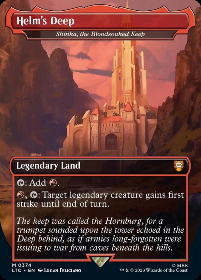 Helm's Deep - Shinka, the Bloodsoaked Keep [The Lord of the Rings: Tales of Middle-Earth Commander] [Foil]