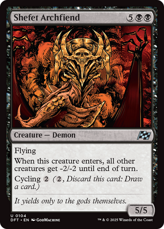 Shefet Archfiend [Aetherdrift] [Foil]