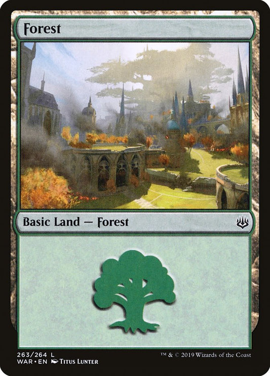 Forest (263) [War of the Spark] [Foil]