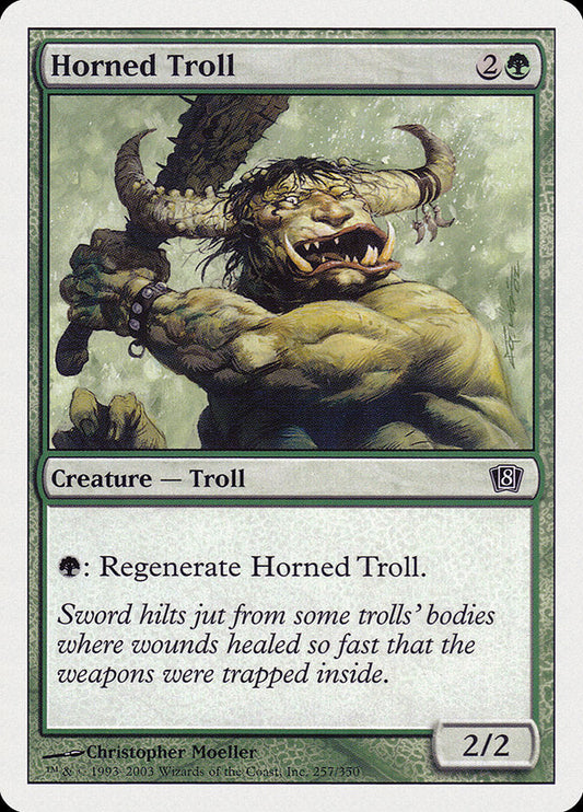 Horned Troll [Eighth Edition] [Foil]
