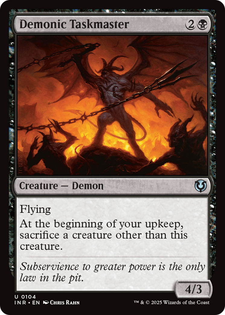 Demonic Taskmaster [Innistrad Remastered] [Foil]