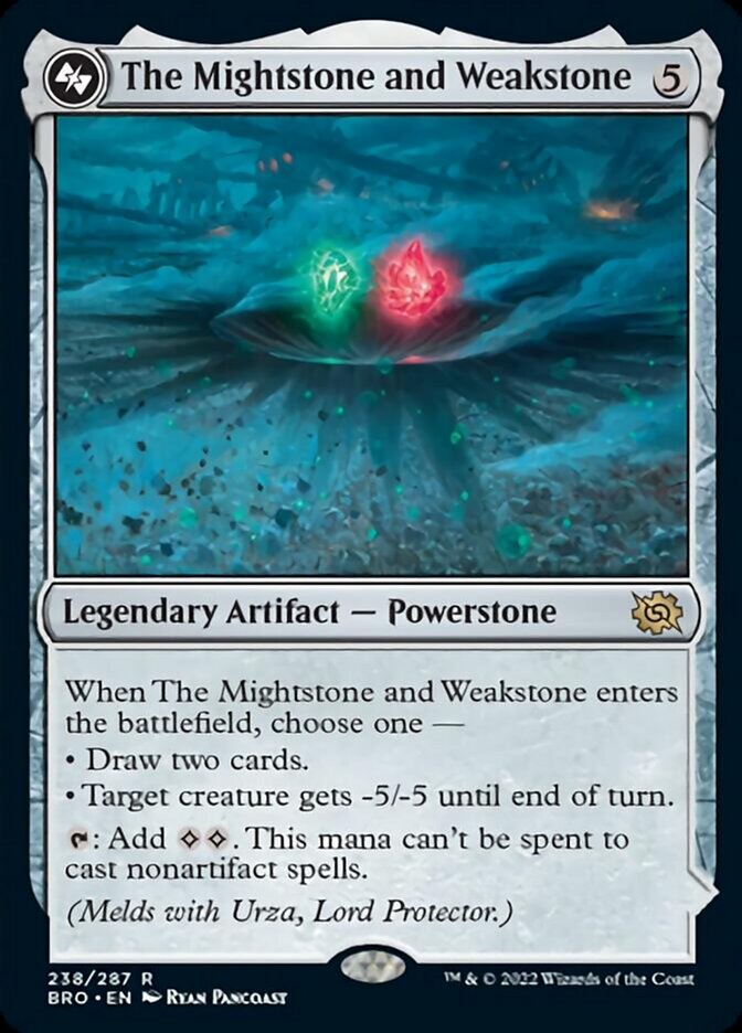 The Mightstone and Weakstone [The Brothers' War] [Foil]