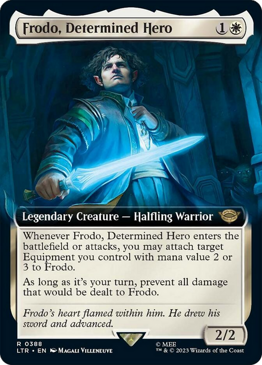 Frodo, Determined Hero (Extended Art) [The Lord of the Rings: Tales of Middle-Earth] [Foil]