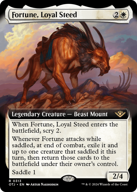 Fortune, Loyal Steed (Extended Art) [Outlaws of Thunder Junction] [Foil]