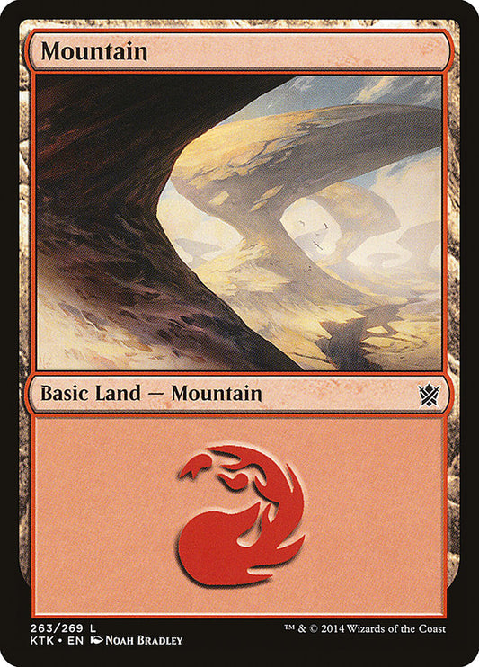 Mountain (263) [Khans of Tarkir] [Foil]