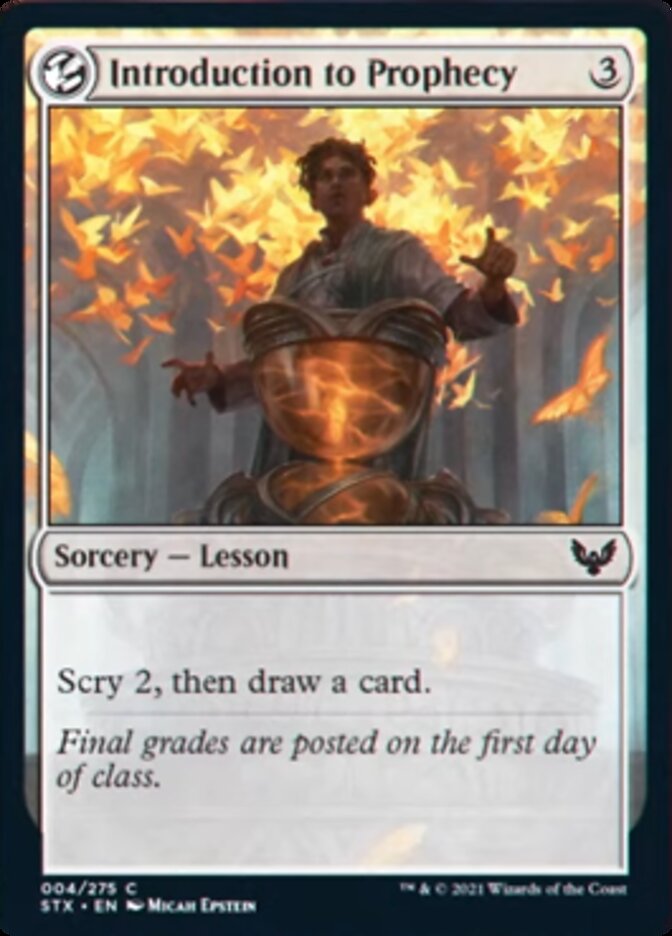 Introduction to Prophecy [Strixhaven: School of Mages] [Foil]