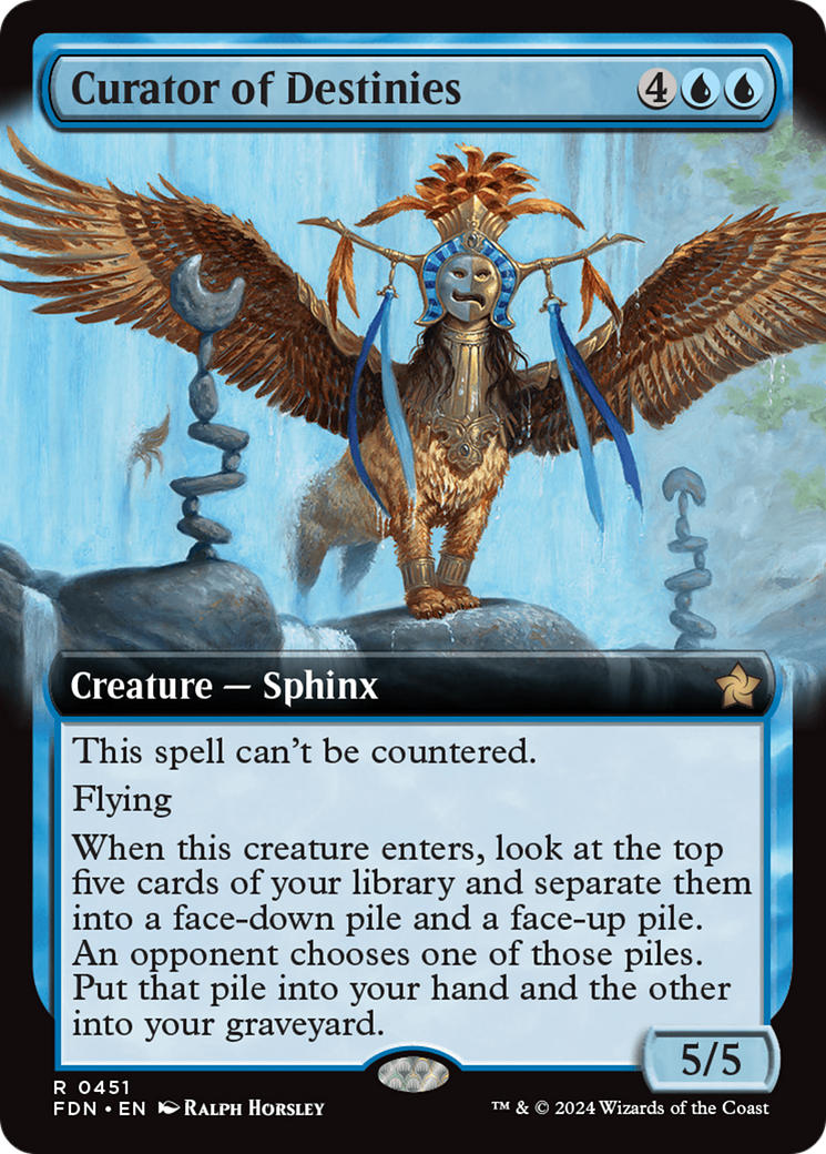 Curator of Destinies (Extended Art) [Foundations] [Foil]