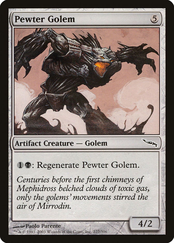 Pewter Golem [Mirrodin] [Foil]