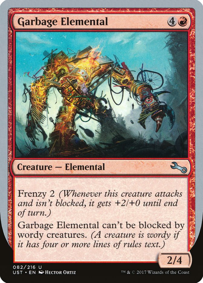 Garbage Elemental (2/4 Creature) [Unstable] [Foil]