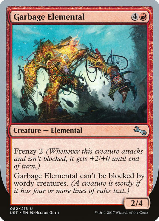 Garbage Elemental (2/4 Creature) [Unstable] [Foil]